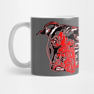 Pitbull Dog Canine Breed Head Strong Muscular Guard Mug